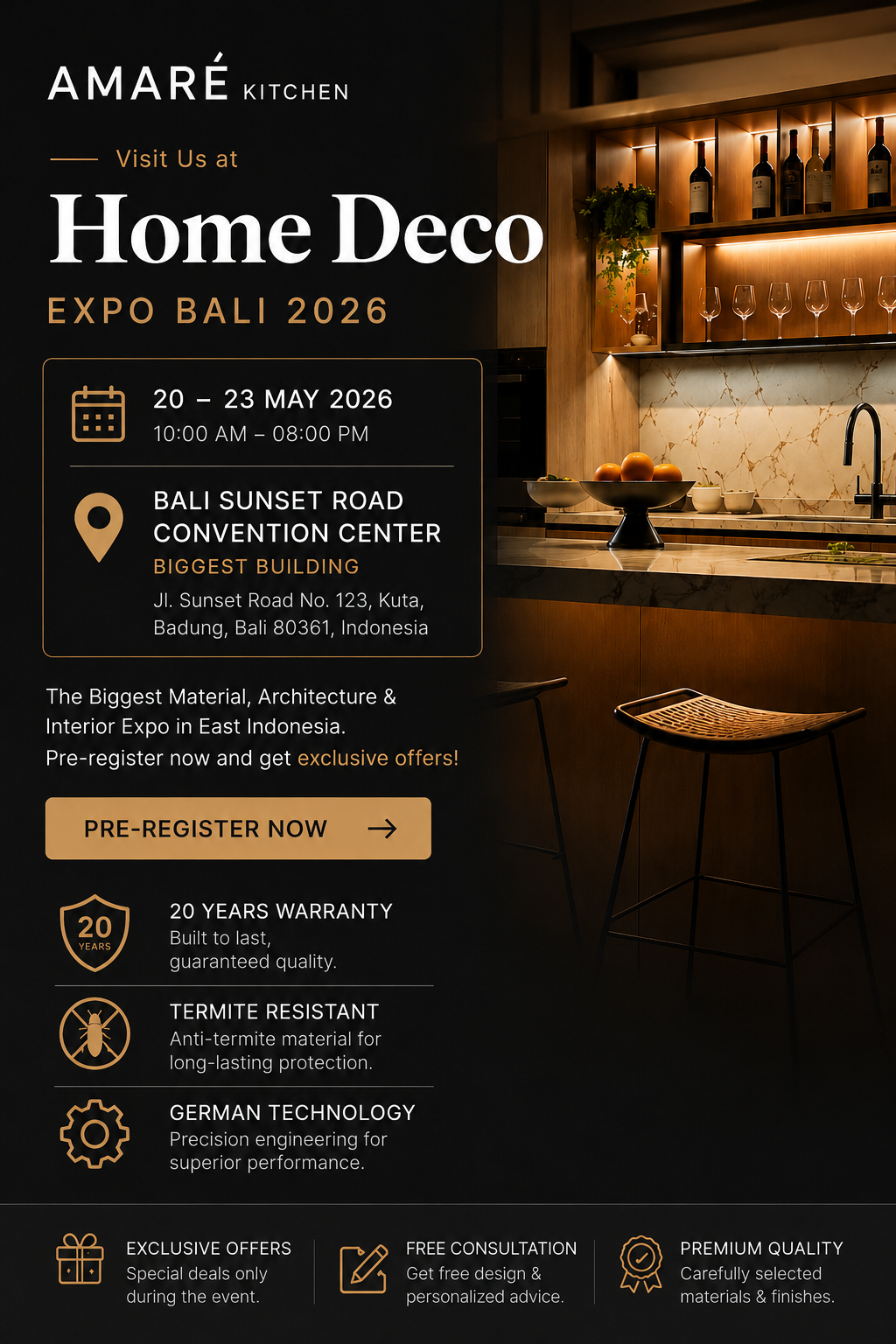 Amare Kitchen at Home Deco Expo Bali 2026